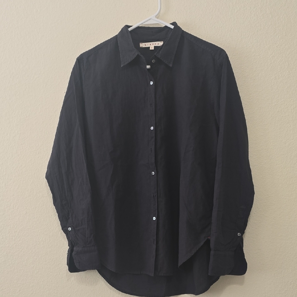 XiRENA Women's‎ Black Button-Down Shirt S